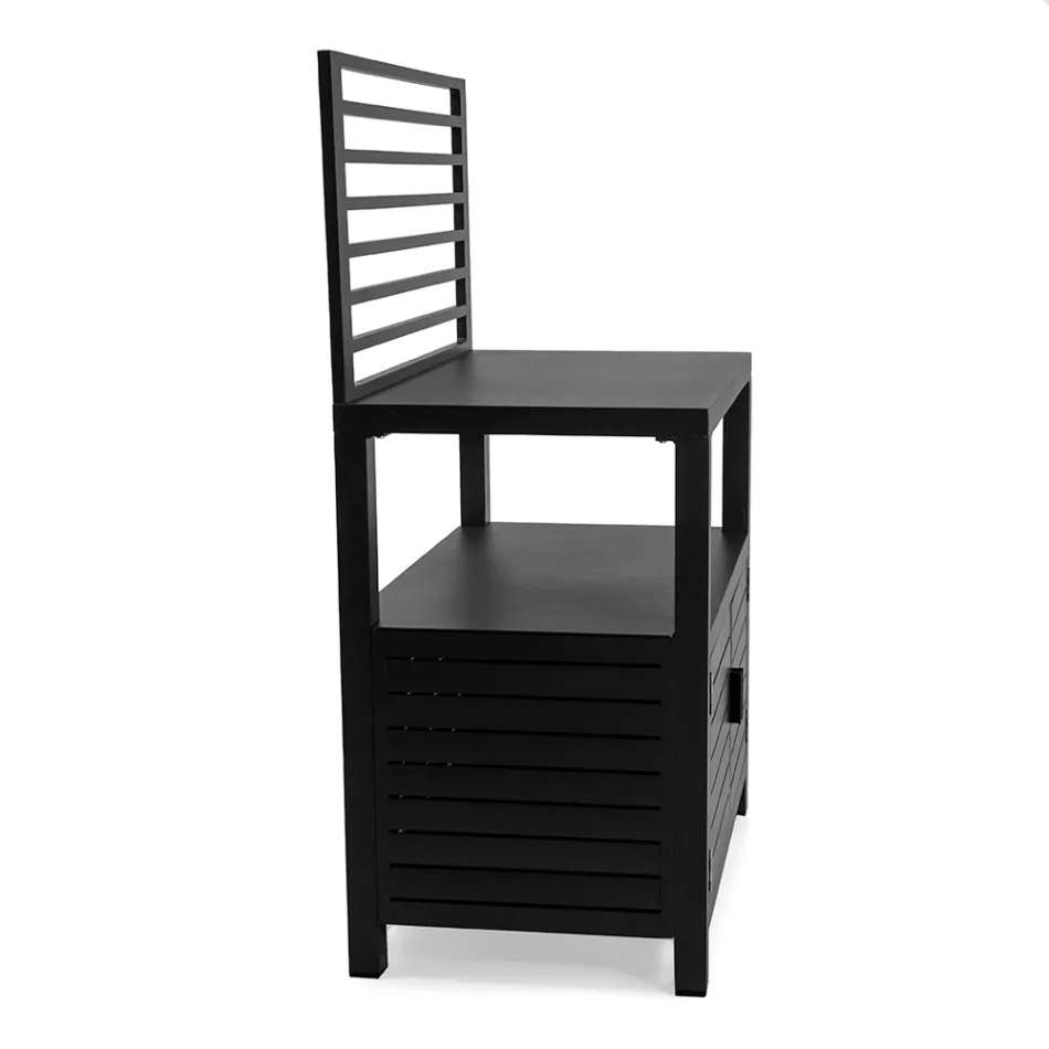 Mobiletto da Esterno in Alluminio con 2 Ante - Fotocamera Viadurini