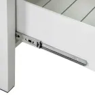 Mobiletto da Esterno in Alluminio con 2 Cassetti di Diverse Finiture - Hotel Viadurini