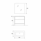 Mobili Arredo Bagno Design a Terra in Legno 90 cm di Lusso Made in Italy - Cizco Viadurini