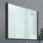 Mobili Bagno a Sospensione in Legno, Metallo e Ceramica L96 cm, Pregiati - Renga Viadurini