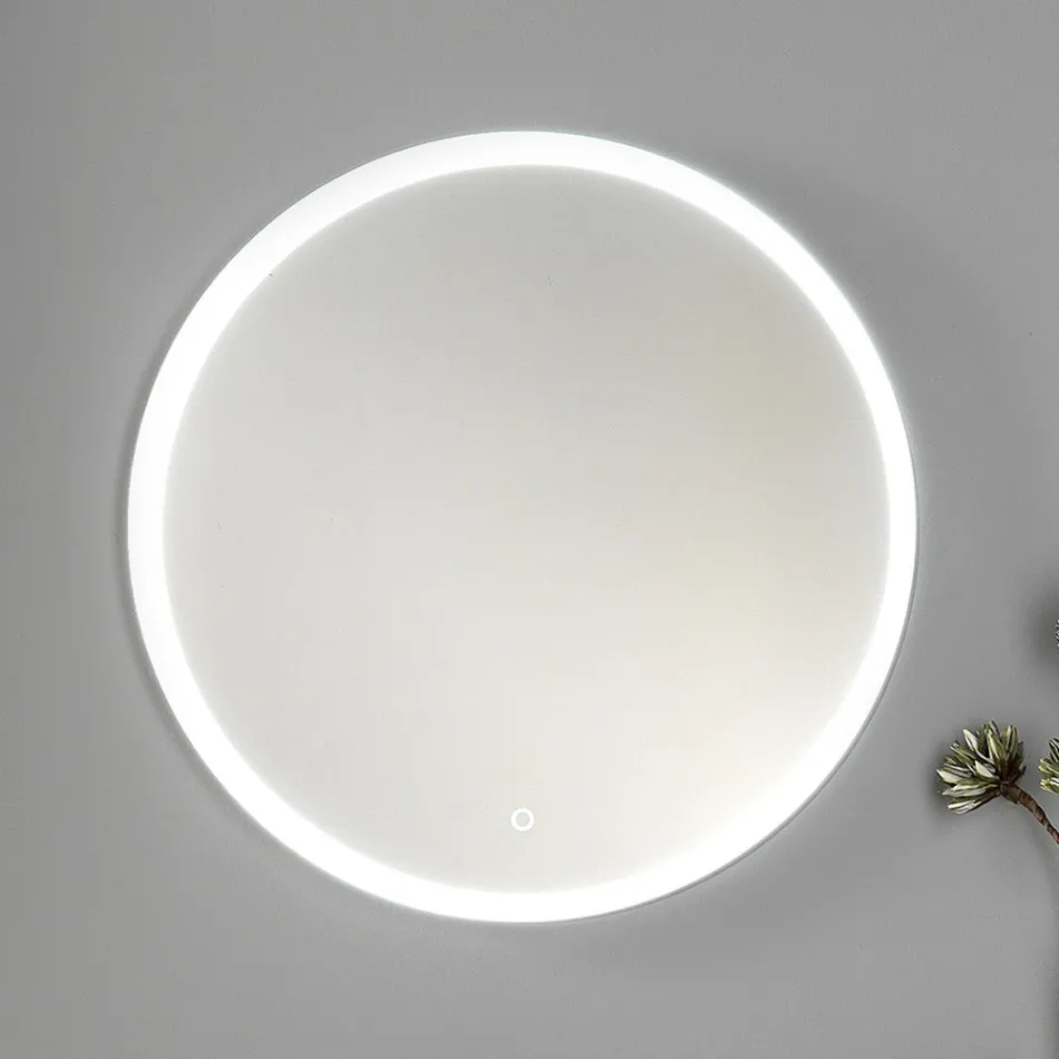 Mobili Bagno in Legno Bianco e Noce e Ceramica 156 cm Made in Italy - Renga Viadurini