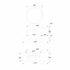 Mobili Bagno Sospesi Base Lavabo in Rame, 2 Cassetti, Mensola e Specchio - Renga Viadurini