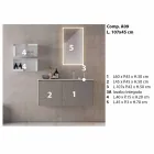 Mobili d’Arredo Sospesi di Design, Composizione  Moderna da Bagno - Callisi9 Viadurini