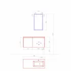 Mobili d’Arredo Sospesi di Design, Composizione  Moderna da Bagno - Callisi9 Viadurini