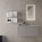 Mobili d’Arredo Sospesi di Design, Composizione  Moderna da Bagno - Callisi9 Viadurini