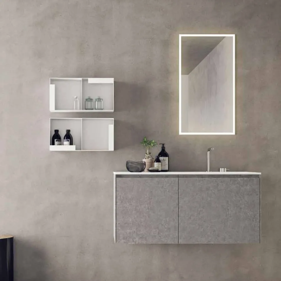 Mobili d’Arredo Sospesi di Design, Composizione  Moderna da Bagno - Callisi9 Viadurini