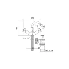 Monoforo Bidet in Ottone Pesante con Scarico Made in Italy -Polignano Viadurini