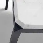 My Home Bebop tavolo di design marmo bianco H74xL210cm made in Italy Viadurini