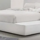 My Home Long Island letto matrimoniale in pelle imbottito made Italy Viadurini