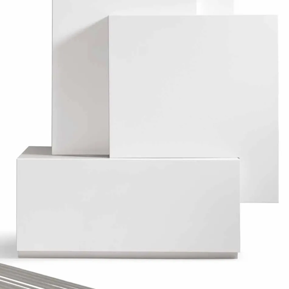 My Home Tetris mobile zona giorno a torre design MDF H196cm made Italy Viadurini