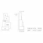 My Home Tetris mobile zona giorno a torre design MDF H196cm made Italy Viadurini