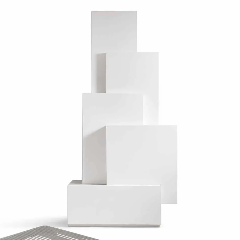 My Home Tetris mobile zona giorno a torre design MDF H196cm made Italy Viadurini