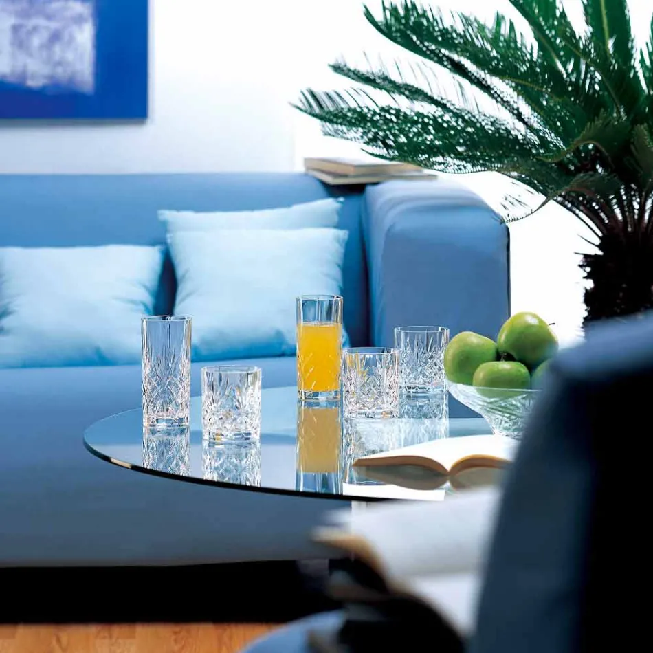 Old Fashioned Bicchieri Tumbler Basso da Cocktail 12 Pezzi Cristallo - Cantabile Viadurini