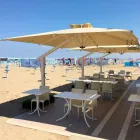 Ombrellone Braccio Giardino in Alluminio Bianco o Antracite 300x400 cm - Lapillo Viadurini