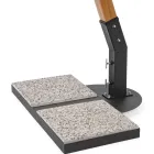 Ombrellone da Esterno in Legno e Poliestere Ecrù 3x4, Homemotion - Passmore Viadurini