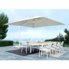 Ombrellone da Giardino 4x4 con Telo in Poliestere Color Naturale - Fasma Viadurini