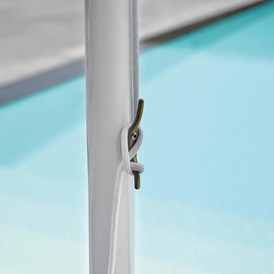 Ombrellone da Giardino con Telo Colorato e Struttura in Alluminio - Norbert Viadurini