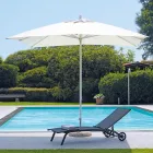 Ombrellone da Giardino con Telo Colorato e Struttura in Alluminio - Norbert Viadurini