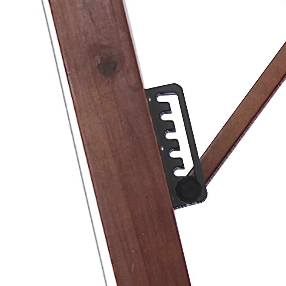 Ombrellone in Legno Massello con Telo in Poliestere Spalmato in PVC - Devoir Viadurini