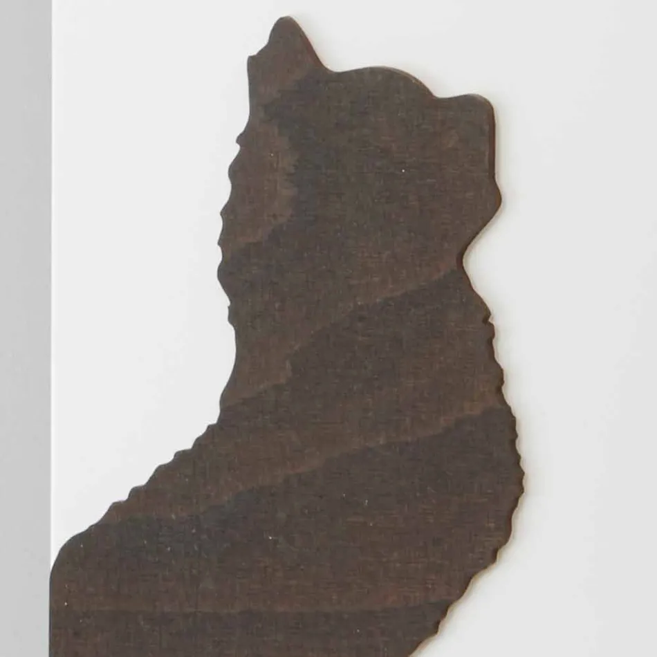 Orologio a Muro Bianco con Decori di Animali in Legno Design Moderno - Suspense Viadurini