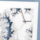 Orologio a Muro Design in Legno Bianco o Tortora Rettangolare - Artificio Viadurini