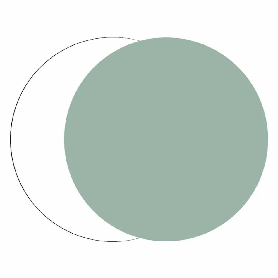 Orologio a Muro Grande in Legno Colorato Design Moderno Esagonale - Nidodape Viadurini