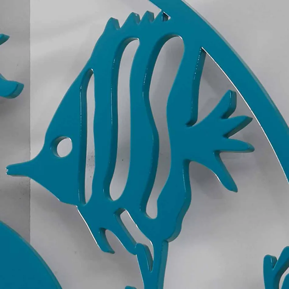 Orologio a Muro in Legno Design Grande Moderno Colorato Tondo - Infondoalmar Viadurini