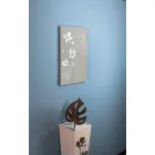 Orologio a Parete Design Marrone in Legno e Plexiglass Rettangolare - Silene Viadurini