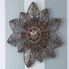 OROLOGIO DA PARETE DESIGN MODERNO - SI-540 DECORO TURCHESE-VIOLA - L:A:S - Laser Art Style