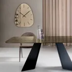 Orologio a Parete in Vetro Specchiato con Numeri Incisi a Laser - Claudia Viadurini