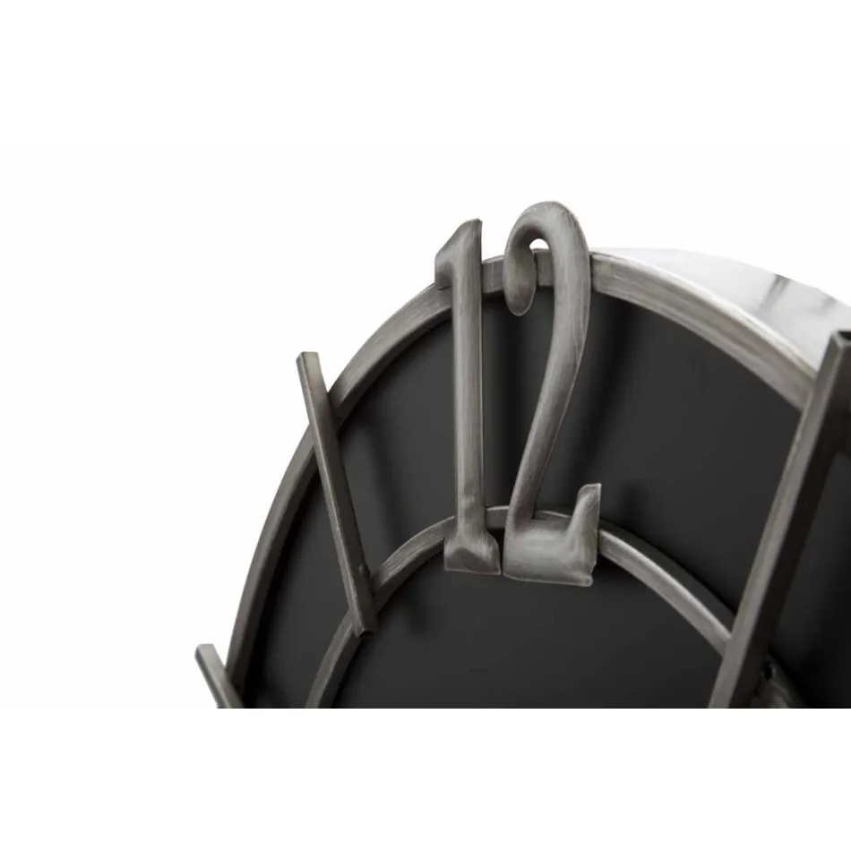 Orologio a Parete Rotondo di Design Moderno in Ferro e MDF - Hope Viadurini