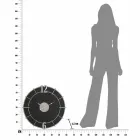Orologio a Parete Rotondo di Design Moderno in Ferro e MDF - Hope Viadurini