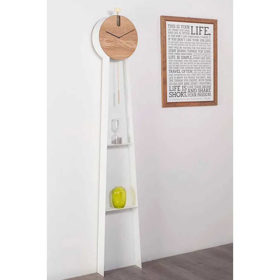 Orologio a Pendolo di Design con Struttura in Acciaio Made in Italy - Pendolino Viadurini