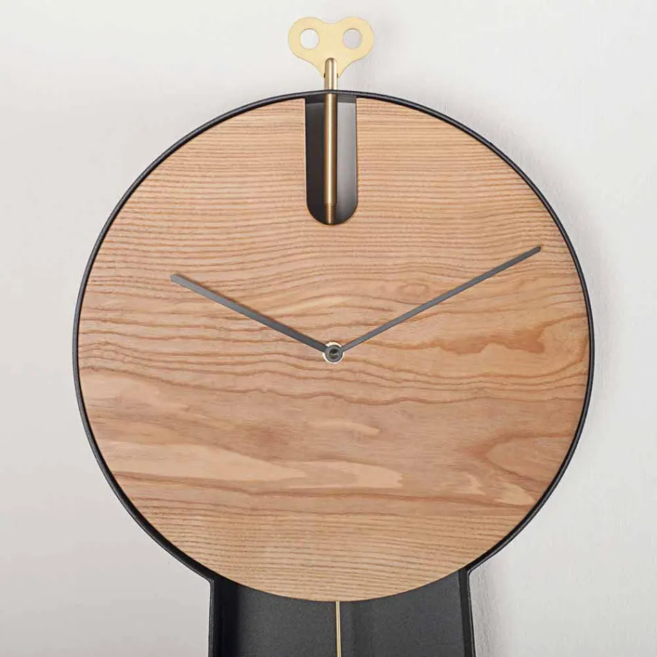 Orologio a Pendolo di Design con Struttura in Acciaio Made in Italy - Pendolino Viadurini