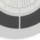 Orologio con Cornice in Rilievo e Polipropilene con Colori Diversi - Lunario Viadurini