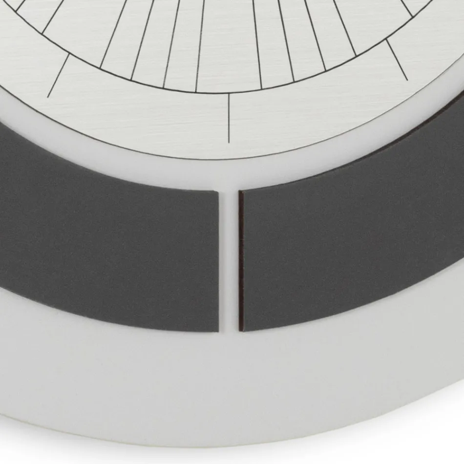 Orologio con Cornice in Rilievo e Polipropilene con Colori Diversi - Lunario Viadurini