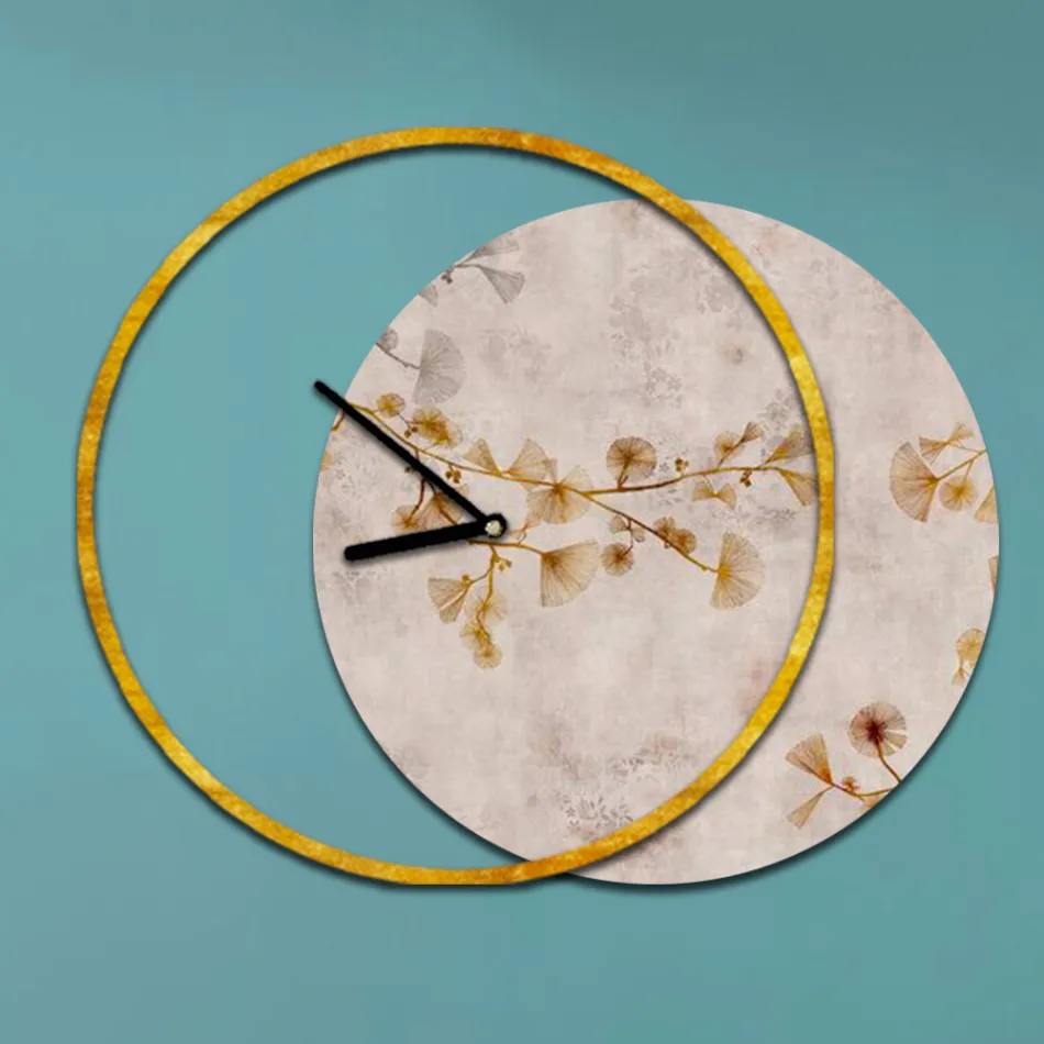 Orologio con Pannello in Legno e Stampato Made in Italy - Malawi Viadurini