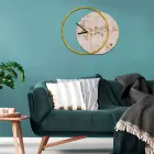 Orologio con Pannello in Legno e Stampato Made in Italy - Malawi Viadurini