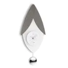 Orologio con Pendolo in Metacrilato Bisatinato Made in Italy - Great Viadurini