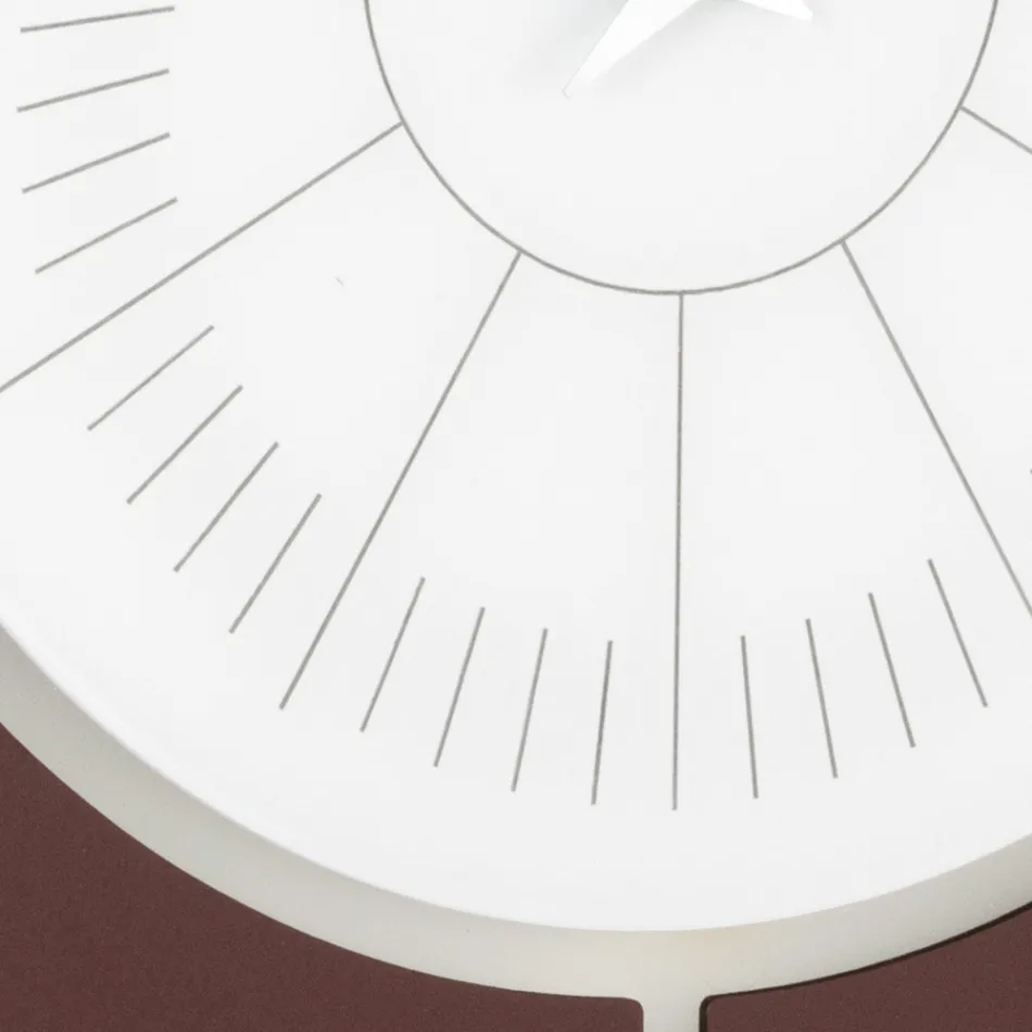 Orologio da Muro in Metacrilato e Cornice in Lino Made in Italy - Battito Viadurini