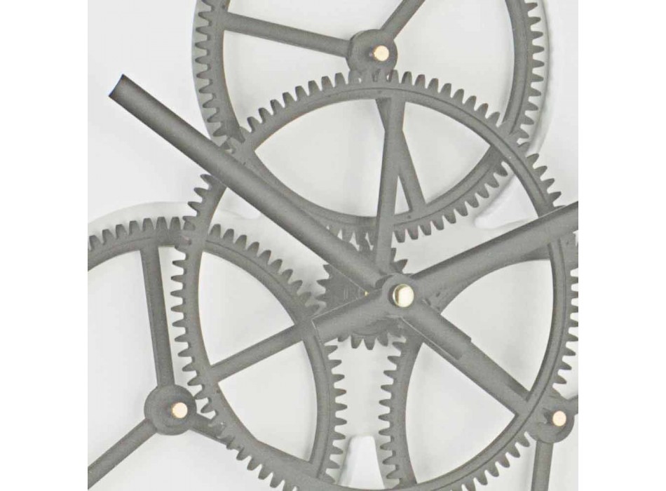 Orologio da Parete Diametro 50 cm in Acciaio e Vetro Homemotion - Severio Viadurini