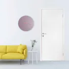 Orologio da Parete Grande Colorato Design Moderno in Legno Rotondo - Dione Viadurini