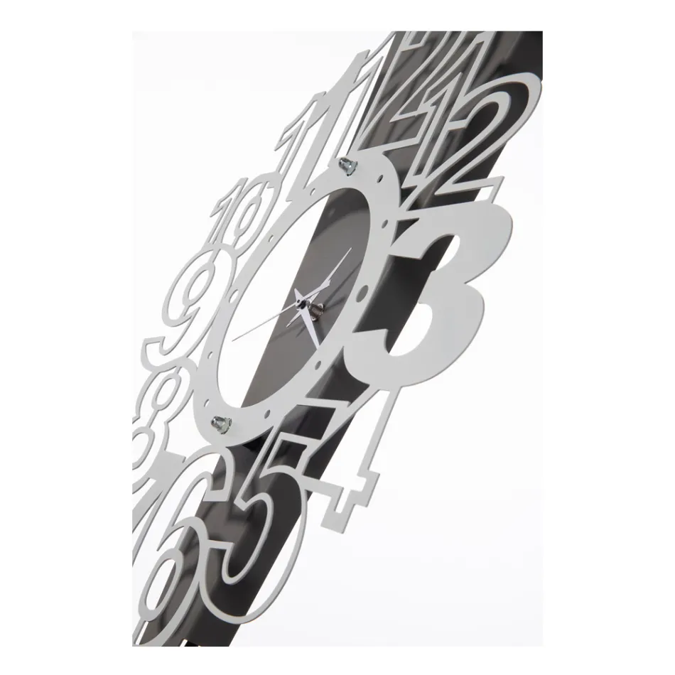 Orologio da Parete in Ferro con Punto Esclamativo Made in Italy - Lancetta Viadurini