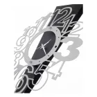 Orologio da Parete in Ferro con Punto Esclamativo Made in Italy - Lancetta Viadurini