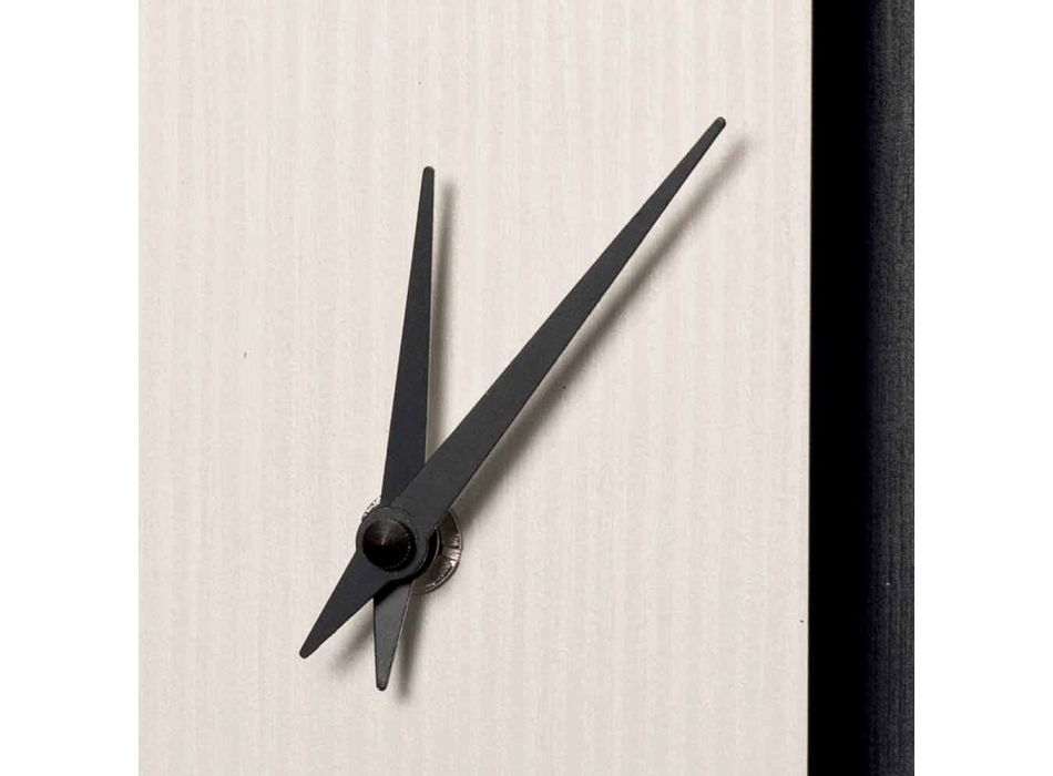 Orologio da Parete in Legno con Decori Tridimensionali di Design - Forrest Viadurini