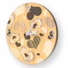 Orologio da parete in legno di design  Cles, made in Italy Viadurini