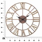 Orologio da Parete Moderno Diametro 71,5 cm in Ferro e MDF - Carcans Viadurini