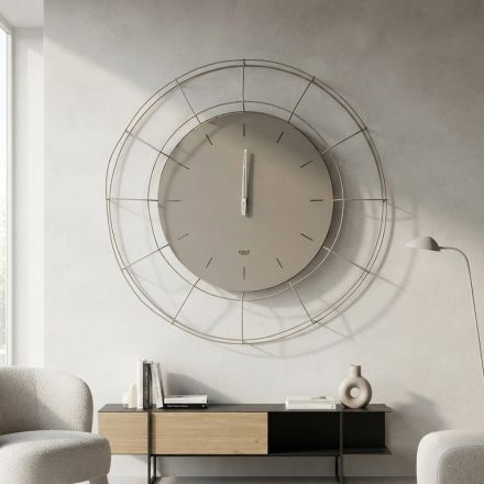 Orologio da Parete Moderno in Acciaio Colorato Made in Italy – Adalgiso Viadurini
