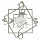 Orologio da Parete Moderno in Ferro Design Geometrico Made in Italy - Procida Viadurini