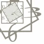 Orologio da Parete Moderno in Ferro Design Geometrico Made in Italy - Procida Viadurini